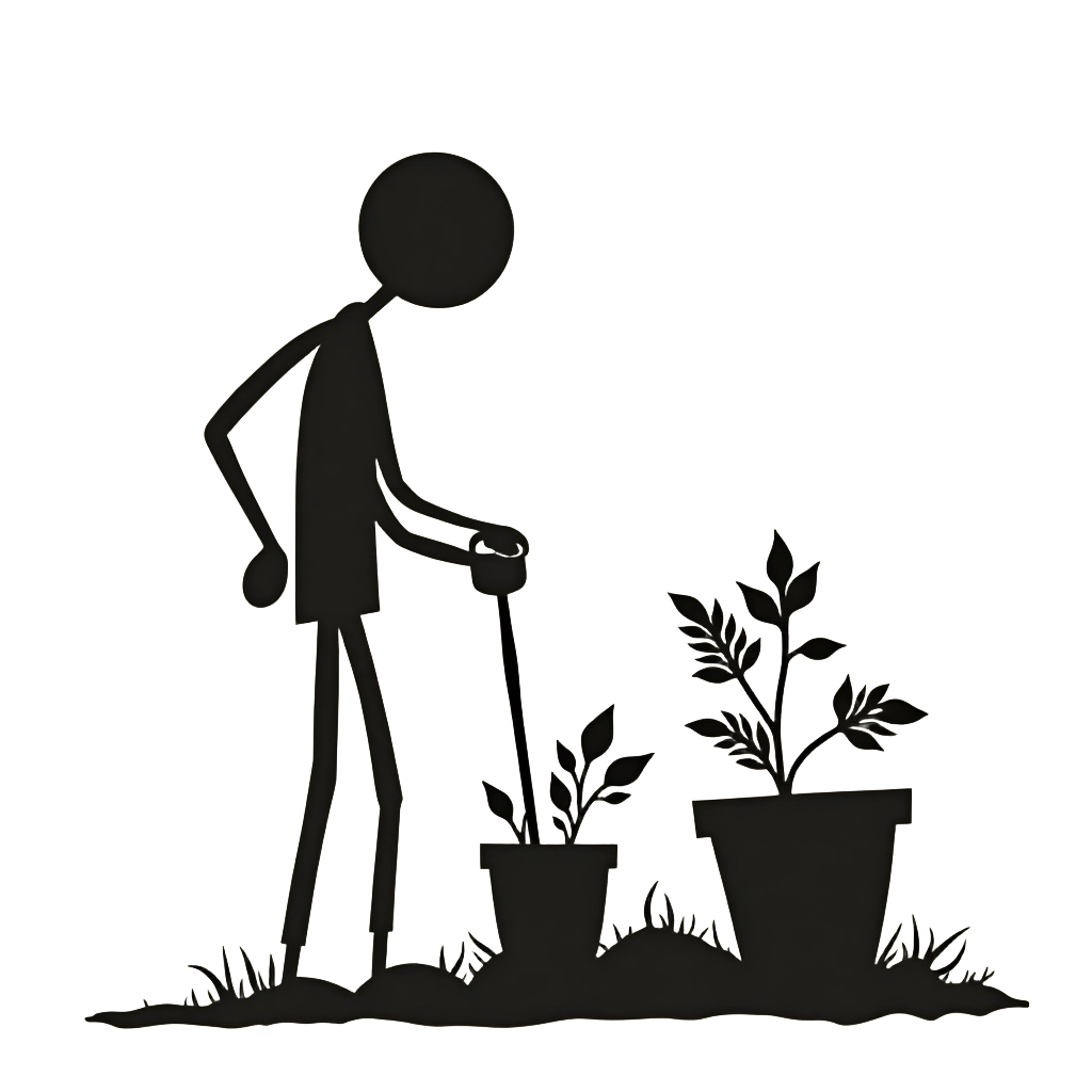 Gardening Silhouette